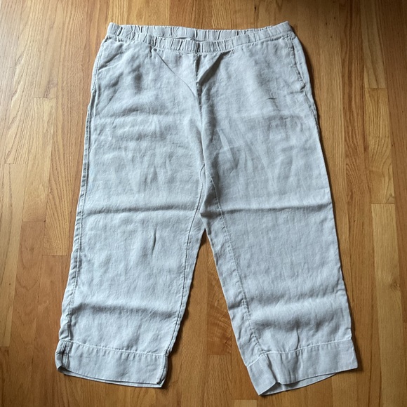 J. Jill ⭐️ beige linen pant ⭐️ 1X ⭐️ - Picture 2 of 6